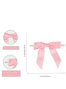 30 Pcs Twist Tie Bows Satin Ribbon Bow For Gift Wrapping Champagne Bottle Cake Treat Bag Craft DIY Gift Wedding Baby Shower Bridal Shower Christmas Birthday Party, For Outdoor, Camping