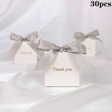 30pcs Charming Candy Gift Box Golden "Thank You"| With Ribbon | Valid For Birthdays, Weddings, Mother's Day Summer Gifts Beach Back To School School Supplies Room Decor