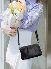 High-Grade Texture Light Luxury Niche Design Sense Bag 2025 New Shoulder Crossbody Bag Sling Bag Fashion Men's Bags Business - Multicolor - View 7