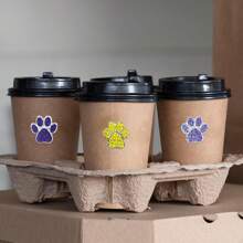500Pcs Paw Print Stickers Pet Stickers Colourful Stickers Dog Stickers Puppy Stickers Aesthetic Stickers Sticker Roll Vinyl Waterproof Stickers For Water Bottle,Computer,Laptop,Phone,Luggage,Notebook,Fridge