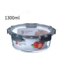 Recipientes de almacenamiento de alimentos de vidrio rectangulares con tapas, manuales, a prueba de fugas, herméticos al aire, aptos para microondas, horno, congelador y lavavajillas, lavado a mano, sin electricidad, para preparación de comidas, despensa, cocina, almuerzo, bento