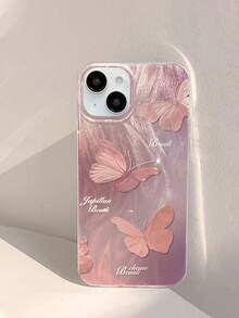 全新大号通风孔羽毛网 IMD 渐变 PC+TPU 蝴蝶喷漆保护手机壳，兼容 16/11/16pro/16plus/16promax/16e/15Promax/13/14/12/XS/XR/7G/8P，兼容三星 Galaxy S25/S25PLUS/S25 Ultra/A16/A36/A26/A56/A50/A12/A32/A52 防水防震防摔防刮 - 彩色 - 查看 4