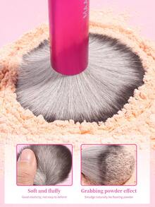 MAANGE 13pcs Professional Soft Aluminum Tube Makeup Brush Set,Soft Foundation Brush, Eyeshadow Brush, Eyebrow Brush, Blending Brush,Highlight Brush,Concealer Brush,Makeup Brush For Powder Liquid Cream,For Daily Use And Travel,Makeup Accessories Gifts For Friends ﻿ ﻿ ﻿ - 玫紅色 - 查看 8