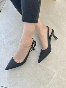 Shiny Glamorous Elegant High Heels Sexy Party Outdoor Club Fashion - Black - View 3