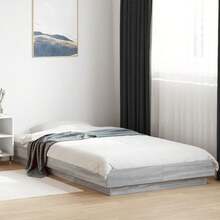vidaXL Giroletto Grigio Sonoma 75x190 cm in Legno Multistrato - Grigio - Visualizzare 1
