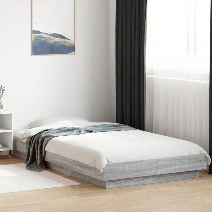 vidaXL Giroletto Grigio Sonoma 75x190 cm in Legno Multistrato - Grigio - Visualizzare 1