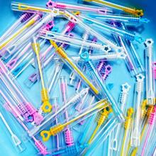 20pcs Small Size Colorful Bubble Wand, Transparent Bubble Blower For Birthday Party, Friends Gathering (Random Color & Design)