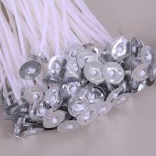 50 PCS/100 PCS 2.6-20cm Candle Wicks Smokeless Wax Core For DIY Candle Making Pre-Waxed Wicks Party Supplies - White - View 5