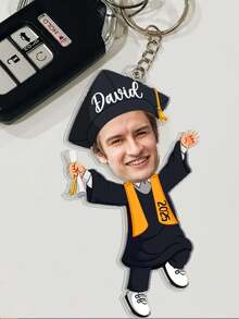 Personalized Graduation Gift, Custom Photo Graduation Keychain, High School Graduation Gift, Daughter Graduation Gift, Son Graduation Gift, Top Choice For Graduation Memento,Durable,Engraved,Colorful,Cute,Adorable,Funny,Kawaii,Y2K,Stylish,Unisex,Casual,Custom,Personalized,Unique,Customized,Ideal Gifts For Him,Ideal Gifts For Her,Her,Boyfriend,Girlfriend,Family,Friends,For Anniversaries,For Valentine's Day,For Mother's Day,For Birthdays,For Children's Day,For Father's Day,For Graduation,For Weddings,For Housewarming - Multicolor - View 14