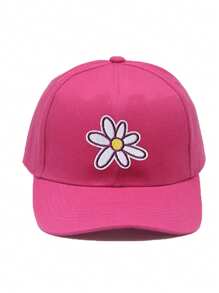 1PC Children Baseball Cap Girls Unisex Flower Embroidery Adjustable Sun Protection Snapback Hip Hop Cap Streetwear Dad Hat Bone