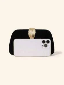 Una piccola borsa da donna per una cena di gala di una socialite di lusso europea e americana con stampa a foglia d'acero, da abbinare a un abito da sera in cheongsam. Una borsa a tracolla per damigelle, banchetti e abiti da sera per feste annuali.