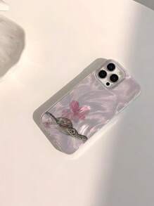 1 pieza Funda protectora para teléfono con diseño lindo de estrella de mar, brillante, impermeable, antideslizante y suave, compatible con teléfonos Apple