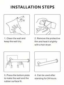 1 pieza Accesorios de baño dorados de acero inoxidable: Toallero de anillo, portarrollos de papel higiénico, gancho para albornoz - Multicolor - Ver 11