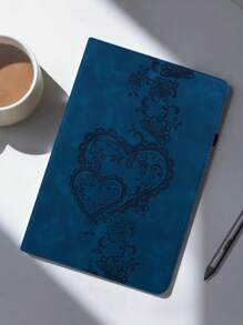 GLANDOTU Compatible With Apple IPad Galaxy Redmi Tablet Case, Multi View Slim And Lightweight Pure Colour Embossed Pattern Tablet Case With Stand Card Insertion Function