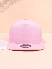 1 Top Unisex Simple Solid Color Flat-Brimmed Hip-Hop Hat Adjustable Street Baseball Cap For All Seasons Outdoor Party Sports Fashion Wear - Multicolor - View 9