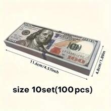 100/300/500 Realistic Fake Money Models, Photography Props, Christmas Party Decorations, Party Supplies, Money Party, Fake $100 Bills, Arp, Money, Prop Money, Fake Money, Game Money, Realistic Money, Wedding Supplies, Graduation Party
