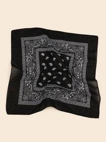 1pc Unisex Boho Style Retro Paisley Pattern Bandana, Fashionable Lightweight Multi-Purpose Headscarf For Casual, Dance, Sports, Cycling, All Seasons Use