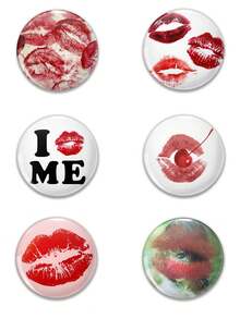 趣味徽章胸针、时尚装饰别针、包饰、服装配饰、送给朋友、家人、老师和同学的有趣礼物 - 彩色 - 查看 9