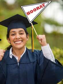 14pcs Graduation Party Photo Props, Funny Photoshoot Decoration Accessories - Multicolor - View 4