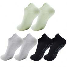 1/3 Pairs Of Women's Summer Yoga Socks, Mesh Breathable Thin Silicone Non-Slip Sports Socks, Indoor Floor Boat Socks, Suitable For Fitness Pilates Non-Slip Socks.