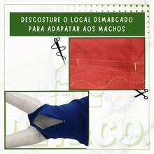 Macacão Cirúrgico Pet para Cachorros e Gatos Pós Cirúrgica - Multicolorido - Visão 3