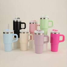 1pc 14oz Solid Color Stainless Steel Ice Cream Cup, Tilting Cup, Cooling Cup, Anti-Drop, Anti-Slip, Leak-Proof, Comfortable Feel, Exquisite Appearance, Gift For Family And Friends, Suitable For Home, Office, And Outdoor Sports, Essential For Students Going Back To School And Outdoor Camping In Summer - Multicolor - View 1