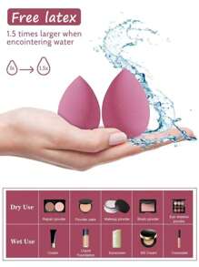20 Cosmetic Sponge Sets, Random Colour And Shape Cosmetic Sponges, Including Foundation Mixed Beauty Sponges For Liquid, Cream And Powder Applications, Multi-Color Powder Bubbles, And Latex-Free Dry And Wet Dual-Use Cosmetic Sponges And Foundation Creams For All Skin Types, Easy To Carry, Simple And Beautiful.