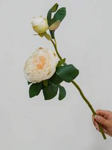 1 pièce Bouquet de fleurs artificielles de style vintage, pivoines, roses. Décoration de maison, fleurs factices - multicolore - Voir 13