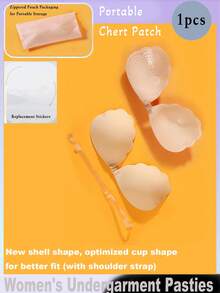 Nude Skin-Tone Women Nipple Covers In Mango, Feathers, And Shell Shapes - Multiple Style Options Available. Made Of Soft, High-Quality Materials Suitable For All Seasons, Breathable And Non-Stuffy. Features Discreet Lifting And Shaping. Comes With Strap Design On Some Models, Packaged In Pull-Out Cases With Protective Films For Easy Carry And Reuse.