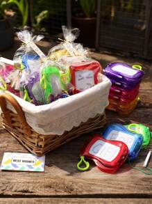 12pcs-Mini Magnetic Drawing Board, Backpack & Key Chain Memo Pad, Erasable Doodle Sketch Writing Board, Birthday Party Favors & Gift Bag Filler Back ToSchool Valentine Day Valentine DAY, Valentines Wedding, Birthday Party Favors