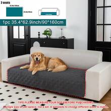1 pièce Couverture de canapé pour animal de compagnie, Tapis de canapé à ultrasons pour animal de compagnie, antidérapante et anti-saletés, convient pour un canapé 1 à 4 personnes