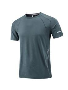 3 件装男士短袖速干运动圆领 T 恤 - 夏季运动跑步健身锻炼 T 恤，透气速干，适合跑步、锻炼、健身锻炼