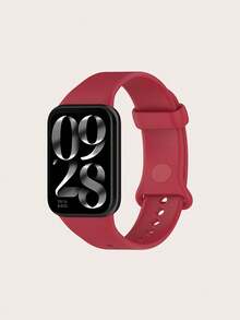 1 قطعة حزام ساعة ذكية من السيليكون سهل الفصل والتثبيت متوافق مع ساعة شاومي Mi Smart Band 9 Pro / 8 Pro لون أحادي بتصميم كاجوال