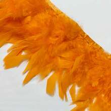 1yard Colorful Imitated Feather Fabric Trim, Flowing Dance Feather Material For Skirt/Dress Decoration, DIY Princess Doll Feather Skirt, Feather Flower Craft Supplies - Multicolor - View 17