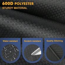 Estuche para tacos de billar 2x2, Estuche para palos de billar con capacidad para 2 palos con 2 bolsillos con cremallera, Bolsa de transporte para tacos de billar de poliéster resistente - Negro - Ver 3