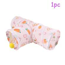 1 Stück Kaninchen & Hamster Haustier Tunnel Spielzeug, faltbare Versteckhöhle