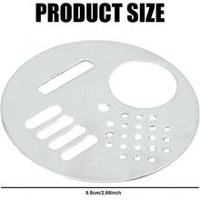 10pcs Metal Circular Beehive Entrance, Metal Round Hive Door Stainless Steel Beekeeping Tools (With Screws)