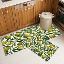 1 件厨房地垫，防滑涤纶门垫，适用于厨房、客厅、入口、阳台、家居装饰、防尘、咖啡厅、酒吧、节日、派对、家居装饰、节日礼物
