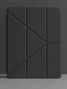 Transparent Acrylic Case Compatible With IPad Air 11 13 M2 2025 M3 Support Multi Angles Folding Y-Shaped Stand Cover Compatible A16 11th 2024 Air 5 Air 4 10.9 9th 8th 7th 10.2 5th 6th 9.7 10th Gen 2021 Pro 11 12.9 Mini6 7with Pencil Holder, Auto Wake/Sleep - Black - View 6