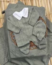 Knitting And Embroidery Maternity Leave - Verde Oliva - Ver 1
