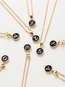 店铺福利：新款时尚A-Z 26字母项链，精美首字母名字锁骨链项链，女士时尚首饰项圈礼物 - A-Z 26 Letter Necklace - 查看 8