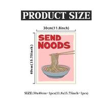 Noodle Pattern, Cute Kitchen Wall Decor, Noodle Pattern, Beautiful Kitchen Decoration, Fun Wall Decor, Noodle Pattern, Funny Quotes, Frameless