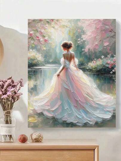 1 Set Beautiful Women Artistic DIY Painting By Numbers Kit, Carefully Crafted Oil Painting To Express Your Personalized, Choose A Painting To Decorate Your Space
