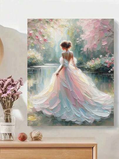 1 Set Beautiful Women Artistic DIY Painting By Numbers Kit, Carefully Crafted Oil Painting To Express Your Personalized, Choose A Painting To Decorate Your Space
