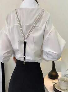 1 Stück modischer Hosenträger mit Kunstperlen und Strass, elastisch, verstellbar, stilvoller und vielseitiger Gürtel für Hosen und bequeme Hosenträger für alle Anlässe, Halloween Accessoires, Halloween Kostüme Herbst-Winter Accessoires, Halloween Kostüm, geeignet für Teenager, Jugendliche, Herren, Lässig, Outdoor, Sport, Urlaub, Abschlussgeschenke, Geburtstag, Alltagskleidung