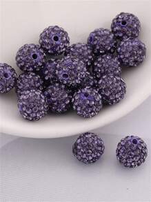 20pcs/Pack Ceramic Rhinestone Ball Handmade Bead DIY Bracelet Necklace Jewelry Accessories