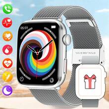 KENPANG 2025 New Intelligent Sports Health Watch Series 10 For Men And Women , Has HRV Monitoring, Heart Rate/Blood Pressure/Blood Oxygen/Sleep Monitoring, Female Physiological Period Tracking, 1.85-Inch Full Touch Screen, Bluetooth Calling, SOS, Music, NFC Access Control And Various Sports Modes, Which Is Suitable For Android /Ios And A Good Gift.