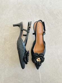 High Heels, Basic Party/Wedding/Outdoor Rhinestone Design - Black - View 2