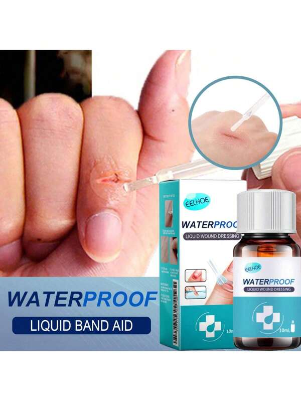 10 ml Pansement liquide transparent de protection de surface de plaie, formant un film rapide, étanche à l'eau