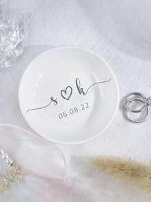 1/2/5 pièces Plaques pour bagues personnalisées avec nom et date, boîtes à bijoux personnalisées, cadeaux de fiançailles personnalisés pour la mariée, plaques pour première bague de mariage personnalisables, cadeaux pour la mariée et le marié, cadeaux de demande en mariage pour la mariée, enterrement de vie de jeune fille, cadeaux d'anniversaire, plaques pour bagues personnalisées
